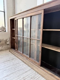 Enfilade meuble de métier XXL portes vitrées