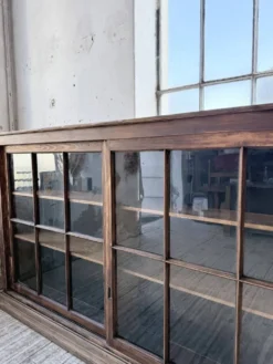 Enfilade meuble de métier XXL portes vitrées
