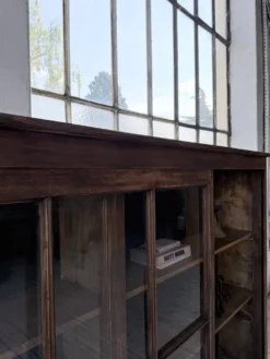 Enfilade meuble de métier XXL portes vitrées