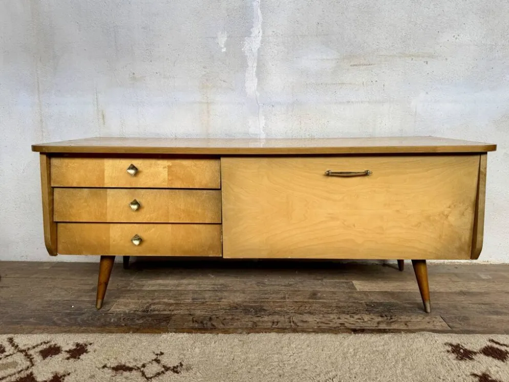 Enfilade meuble tv vintage look scandinave
