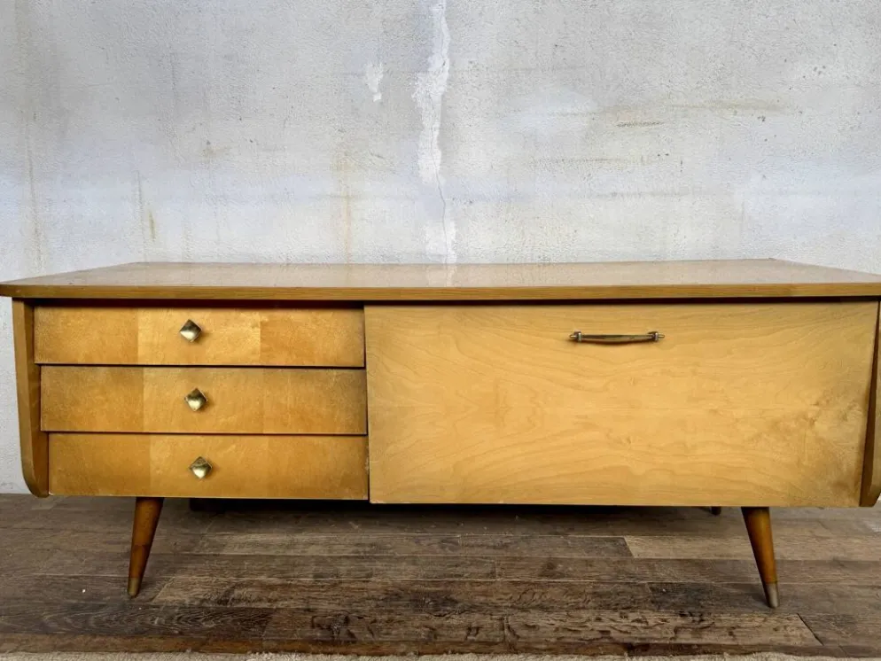 Enfilade meuble tv vintage look scandinave