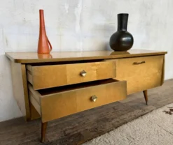 Enfilade meuble tv vintage look scandinave