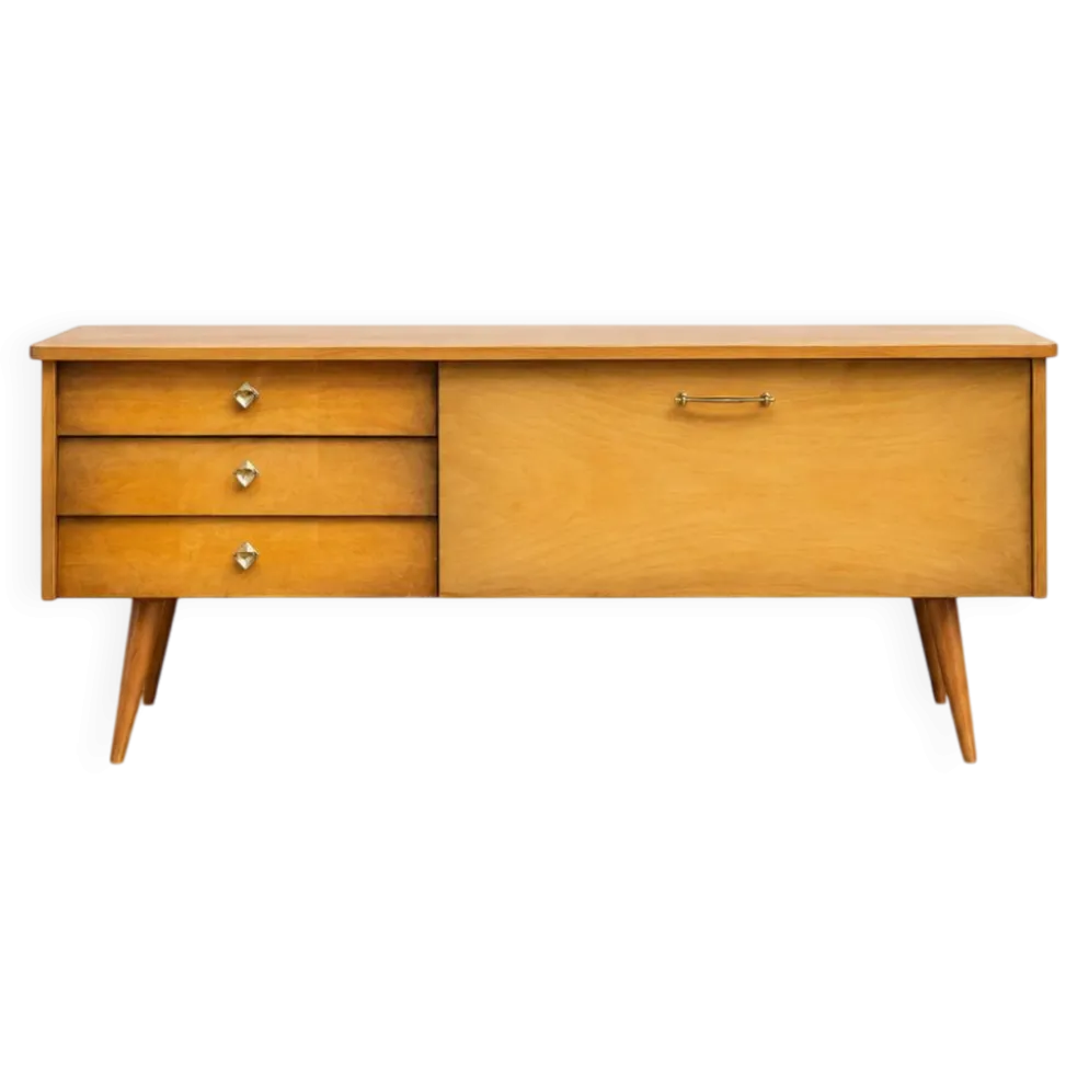 Enfilade meuble tv vintage look scandinave