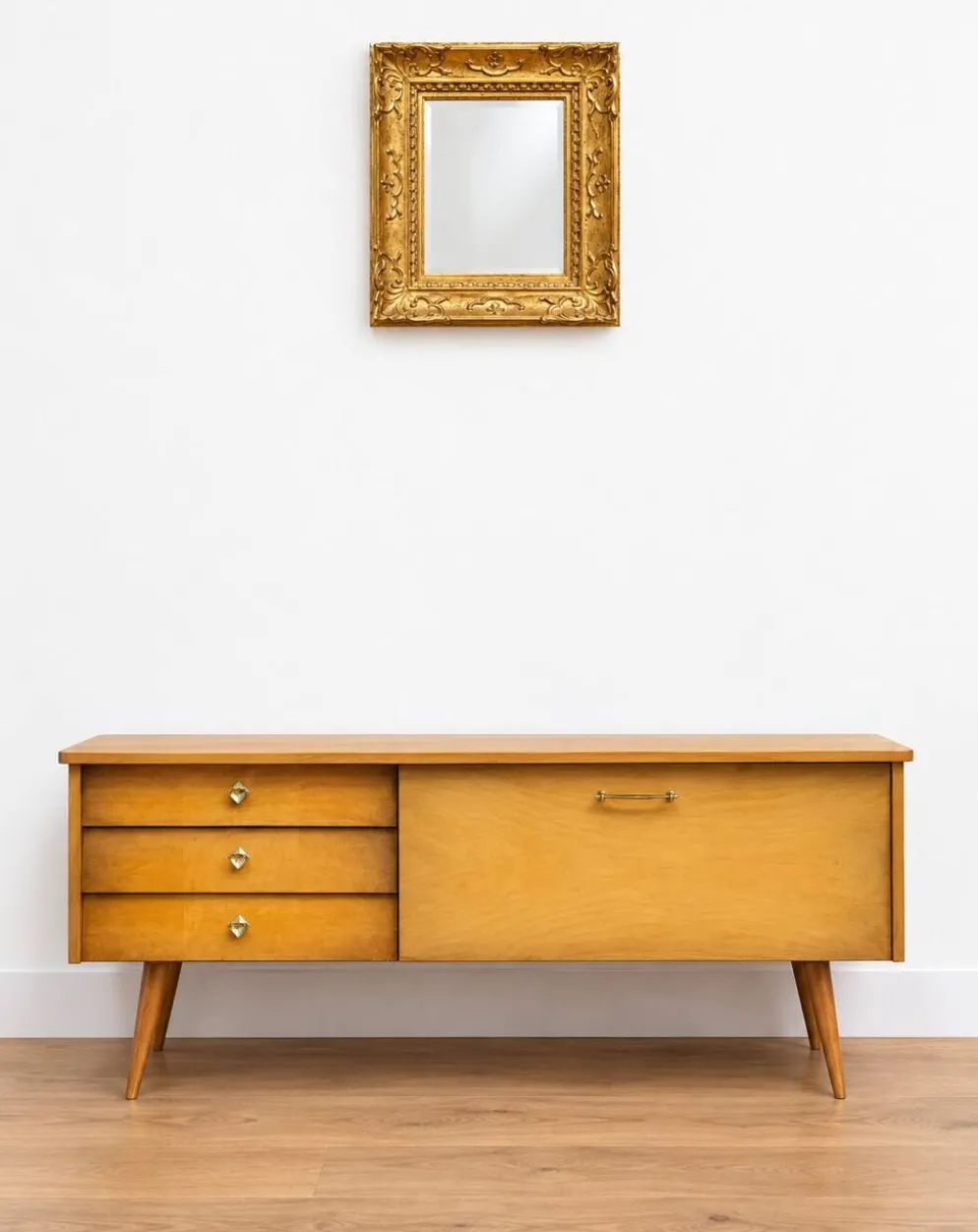 Enfilade meuble tv vintage look scandinave