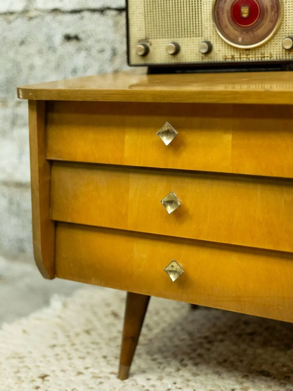 Enfilade meuble tv vintage look scandinave