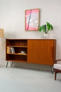 Enfilade Mid-Century en Teck de WK Möbel, Danemark, 1960s