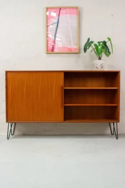 Enfilade Mid-Century en Teck de WK Möbel, Danemark, 1960s