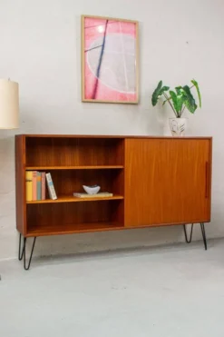 Enfilade Mid-Century en Teck de WK Möbel, Danemark, 1960s