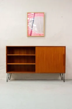 Enfilade Mid-Century en Teck de WK Möbel, Danemark, 1960s