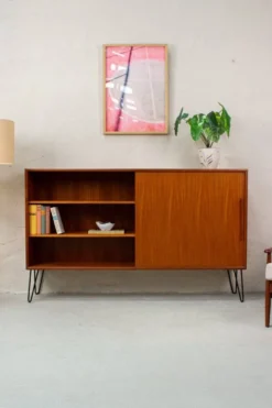 Enfilade Mid-Century en Teck de WK Möbel, Danemark, 1960s