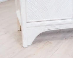 Enfilade Mid-Century Pencil Reed / en rotin, costal design des années 80.