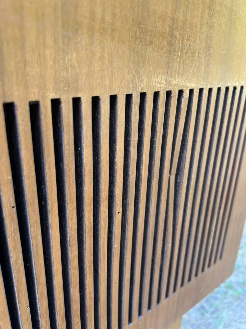 Enfilade mid-century tourne disque / meuble à vinyles