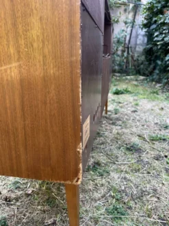 Enfilade mid-century tourne disque / meuble à vinyles