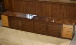 Enfilade minimaliste en ébène et sycomore 1960’s