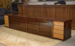 Enfilade minimaliste en ébène et sycomore 1960’s