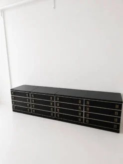 Enfilade modulaire vintage "Chic Architectural" - 4 modules - Noir & L