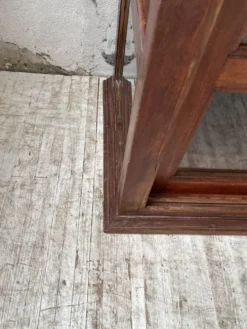 Enfilade portes coulissantes vitrées acajou
