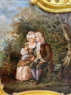 Enfilade Rococo dorée XVIIIe siècle