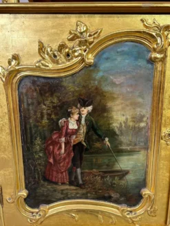 Enfilade Rococo dorée XVIIIe siècle