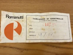 Enfilade Romanutti en orme – Italie, 1978
