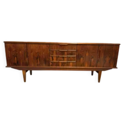 Enfilade scandinave en palissandre de rio circa 1960 230 cm