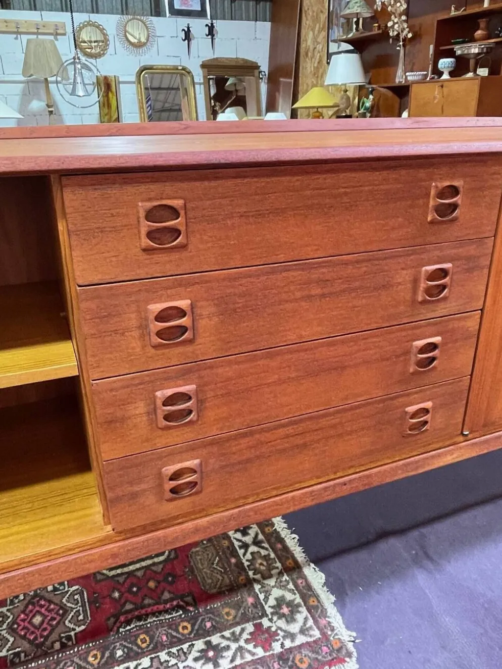 Enfilade scandinave en teck, années 60