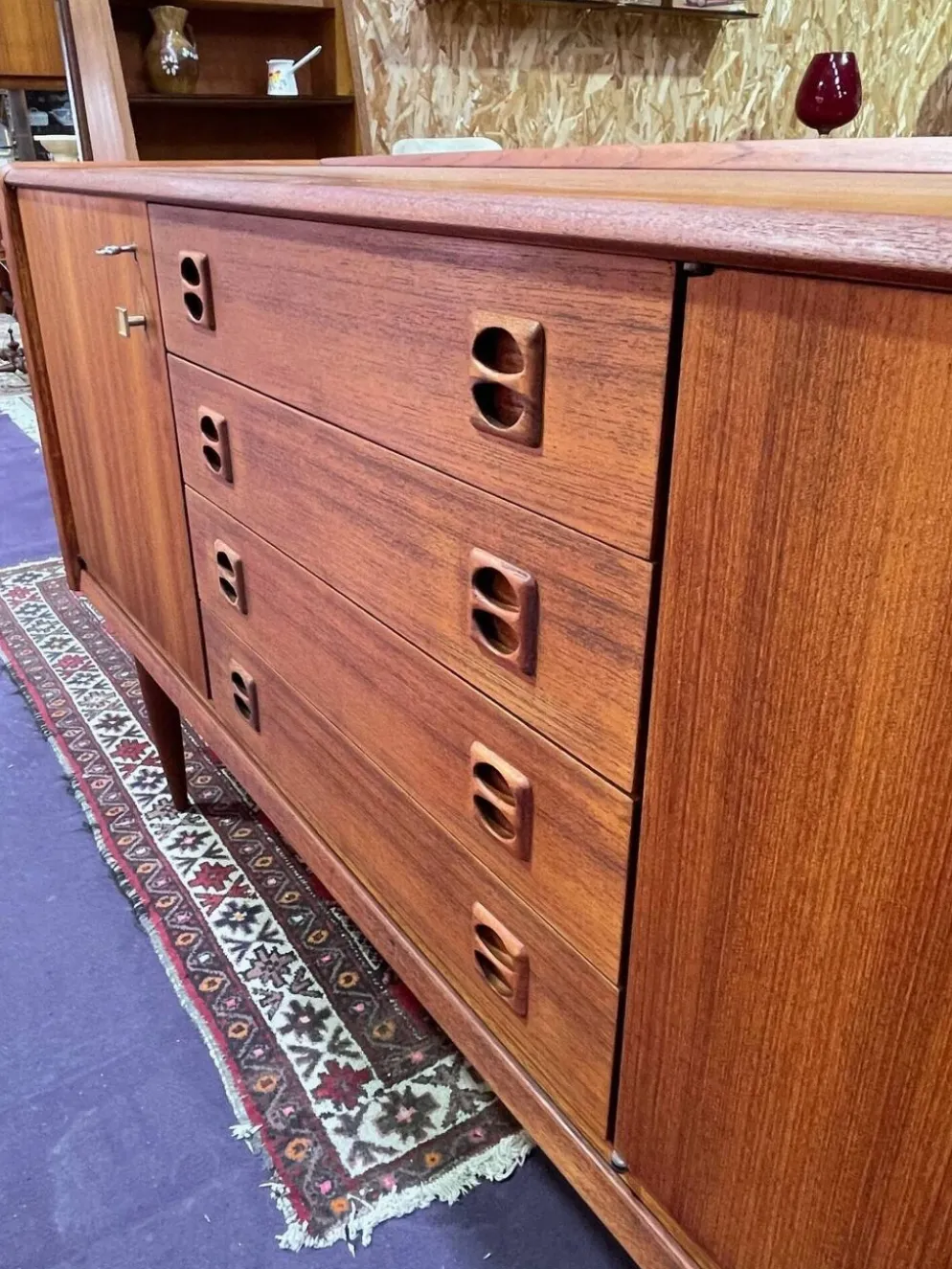 Enfilade scandinave en teck, années 60