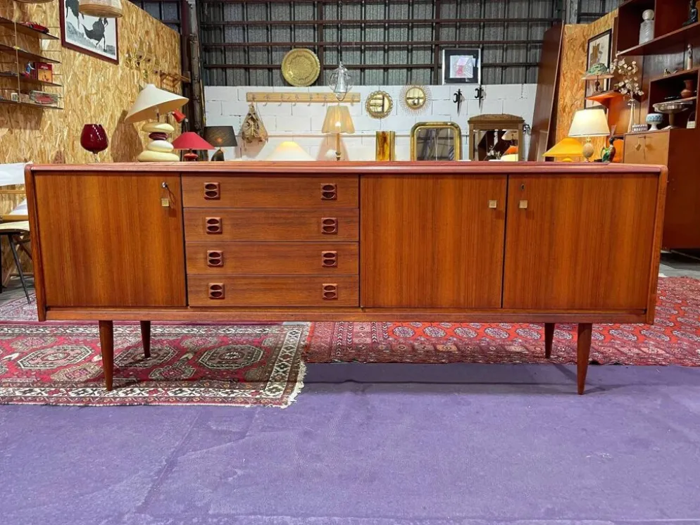 Enfilade scandinave en teck, années 60