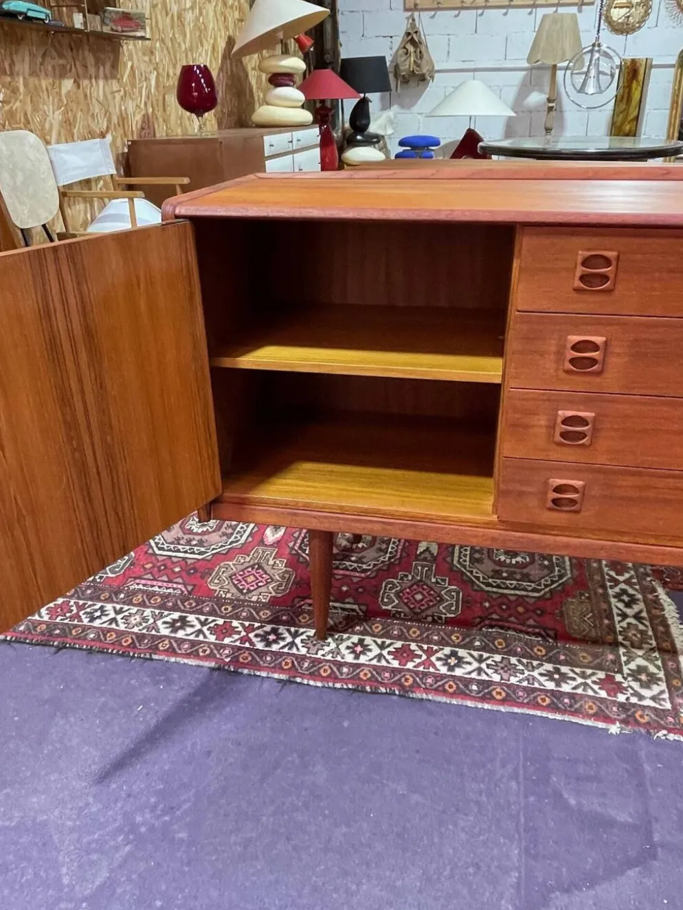 Enfilade scandinave en teck, années 60
