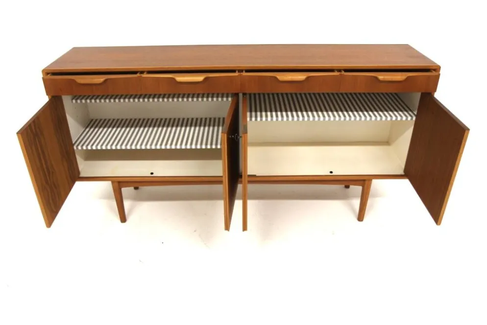 Enfilade scandinave en teck, Bertil Fridhagen, Suède, 1960