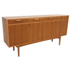 Enfilade scandinave en teck, Bertil Fridhagen, Suède, 1960