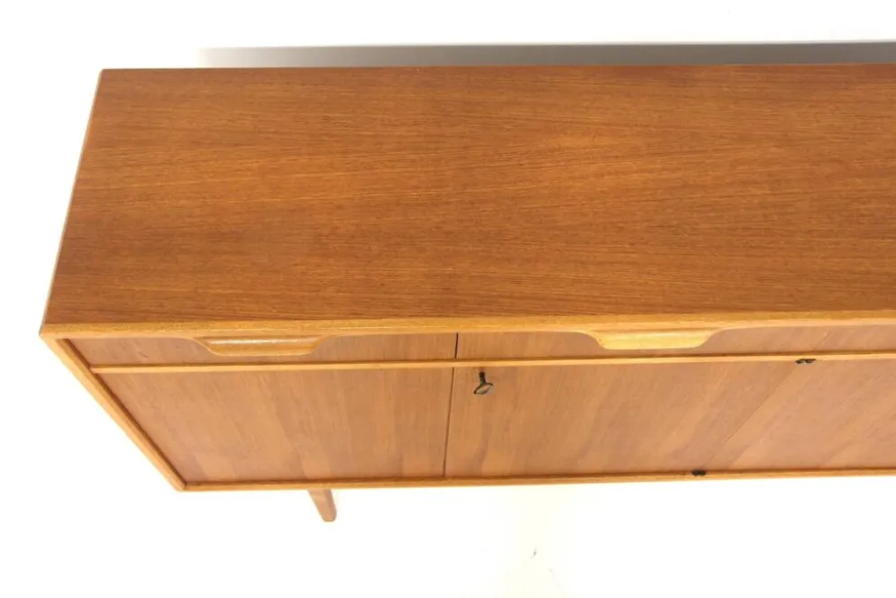 Enfilade scandinave en teck, Bertil Fridhagen, Suède, 1960