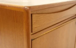 Enfilade scandinave en teck, Möbelfabriken Linden, Horda, Suède, 1960