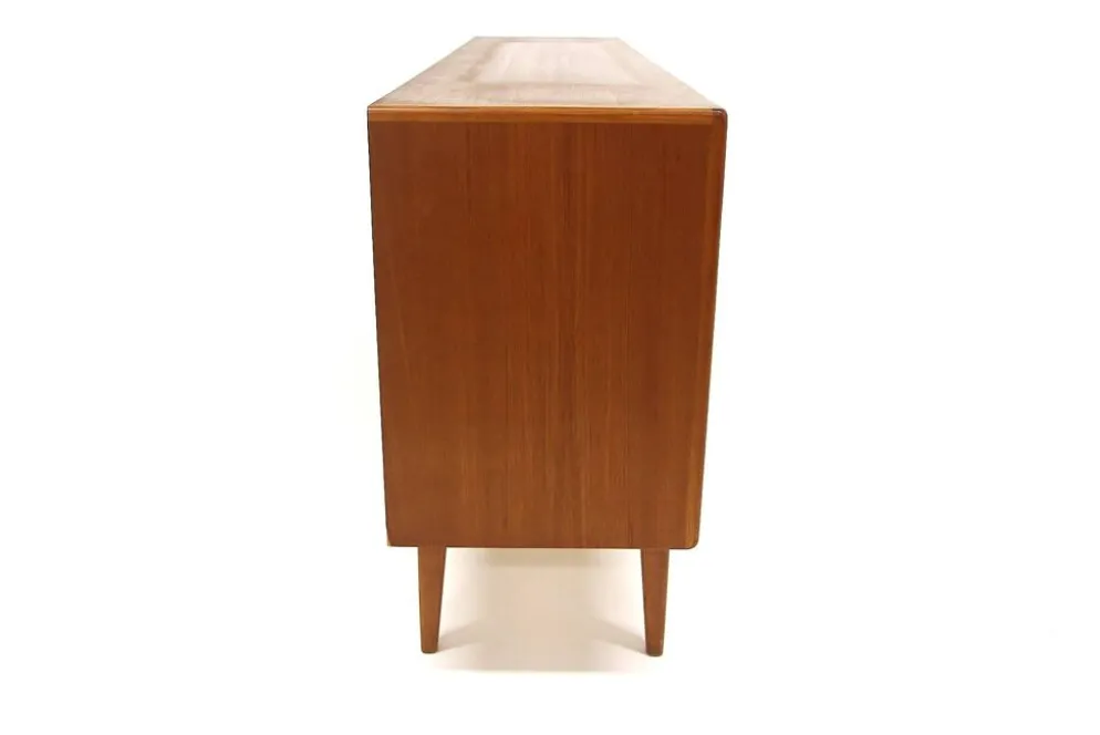 Enfilade scandinave en teck, Möbelfabriken Linden, Horda, Suède, 1960