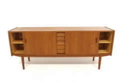 Enfilade scandinave en teck "Trio", Nils Jonsson, Troeds, Suède, 1960