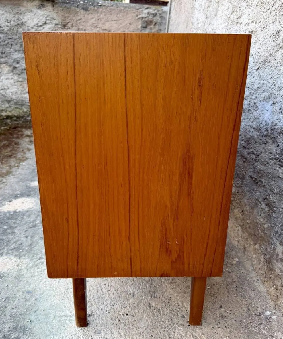 Enfilade scandinave transformable en coiffeuse – Teck – Années 50