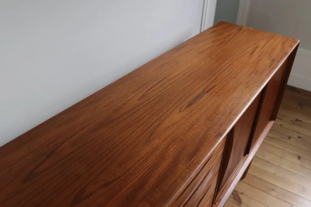 Enfilade scandinave vintage en teck Arne Vodder, 1960