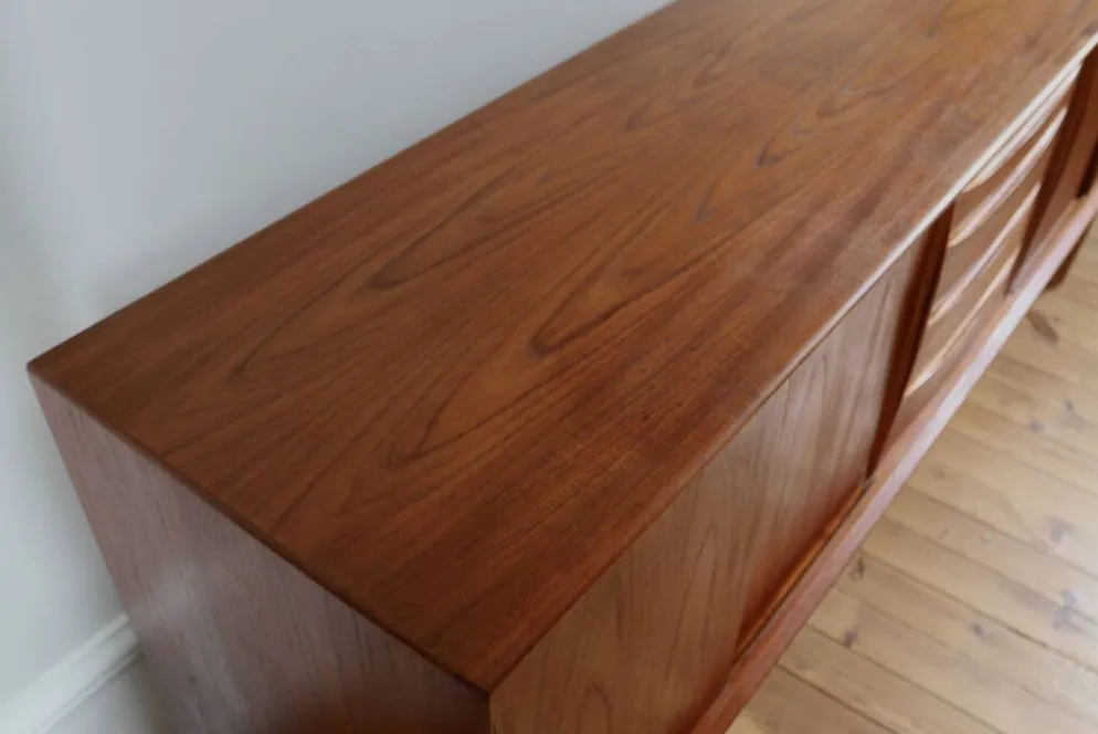 Enfilade scandinave vintage en teck Arne Vodder, 1960