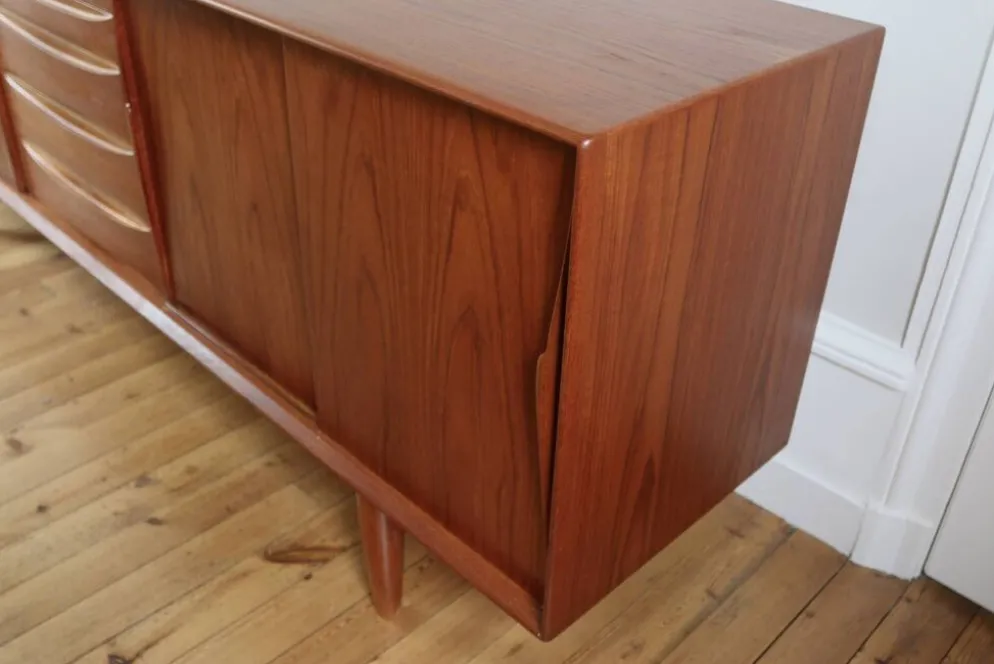 Enfilade scandinave vintage en teck Arne Vodder, 1960
