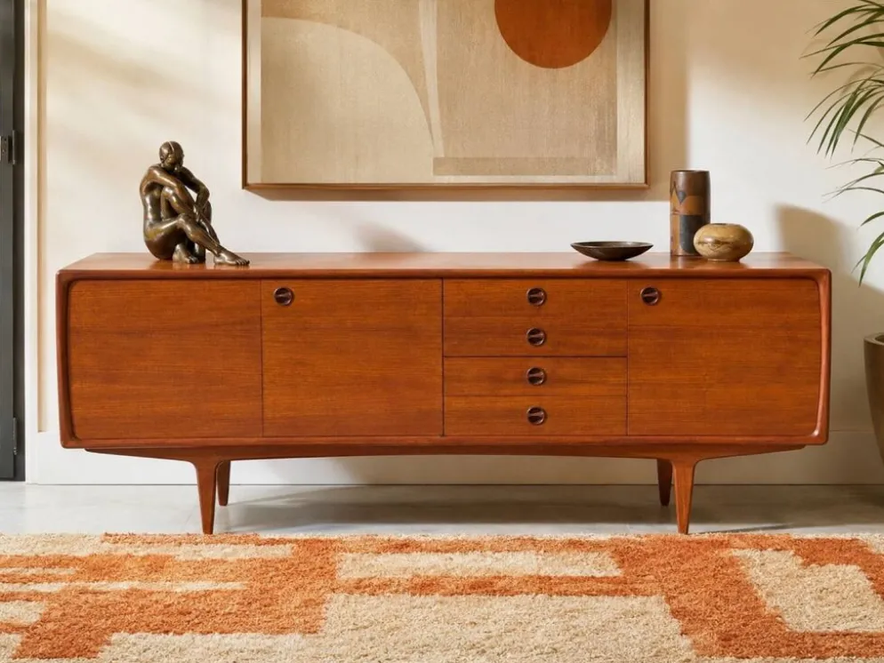 Enfilade scandinave vintage en teck – Années 60/70 1960