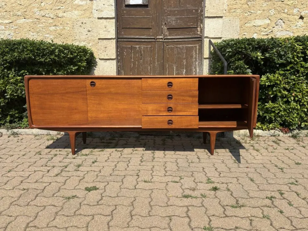 Enfilade scandinave vintage en teck – Années 60/70 1960