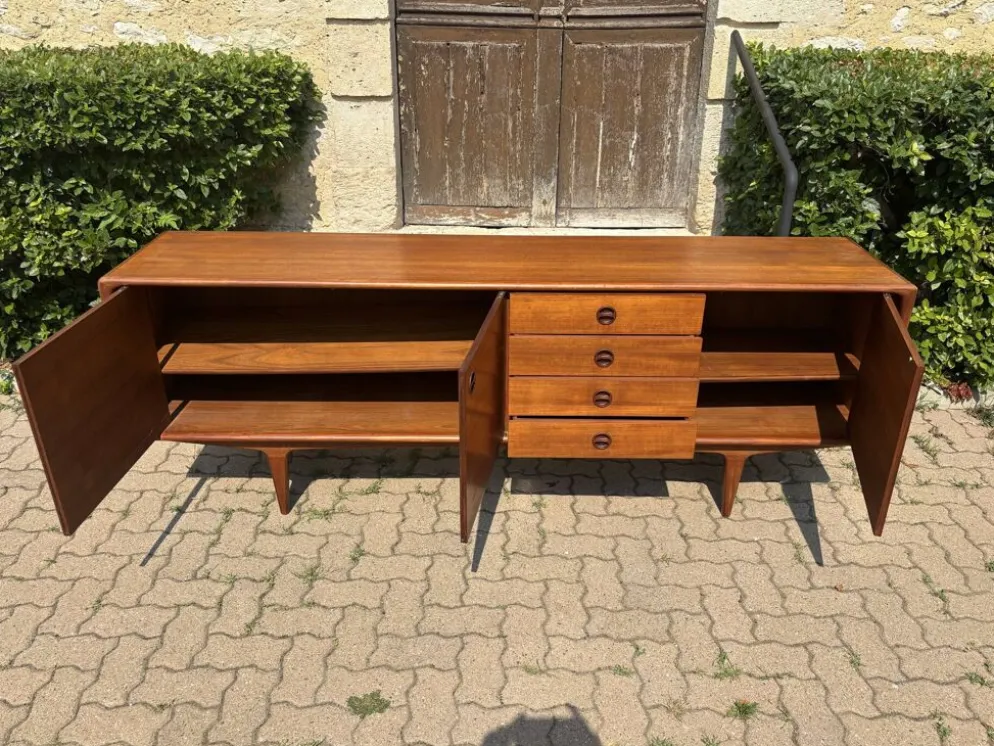 Enfilade scandinave vintage en teck – Années 60/70 1960