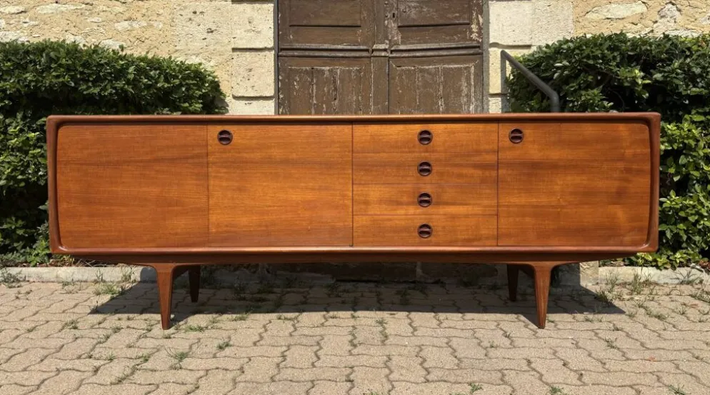 Enfilade scandinave vintage en teck – Années 60/70 1960
