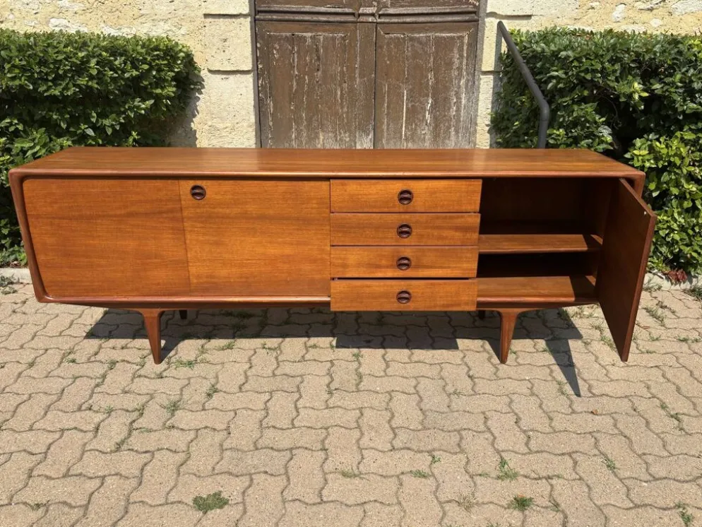 Enfilade scandinave vintage en teck – Années 60/70 1960