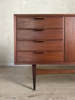 Enfilade scandinave vintage en Teck, 1960s