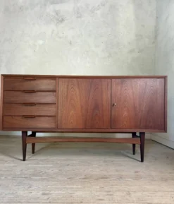 Enfilade scandinave vintage en Teck, 1960s