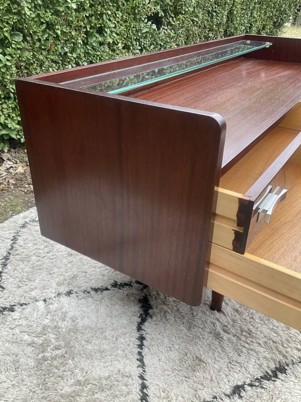 Enfilade tv en teck des années 60-70