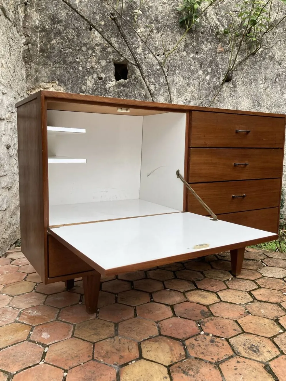 Enfilade vintage années 50/60 - meuble bar secrétaire
