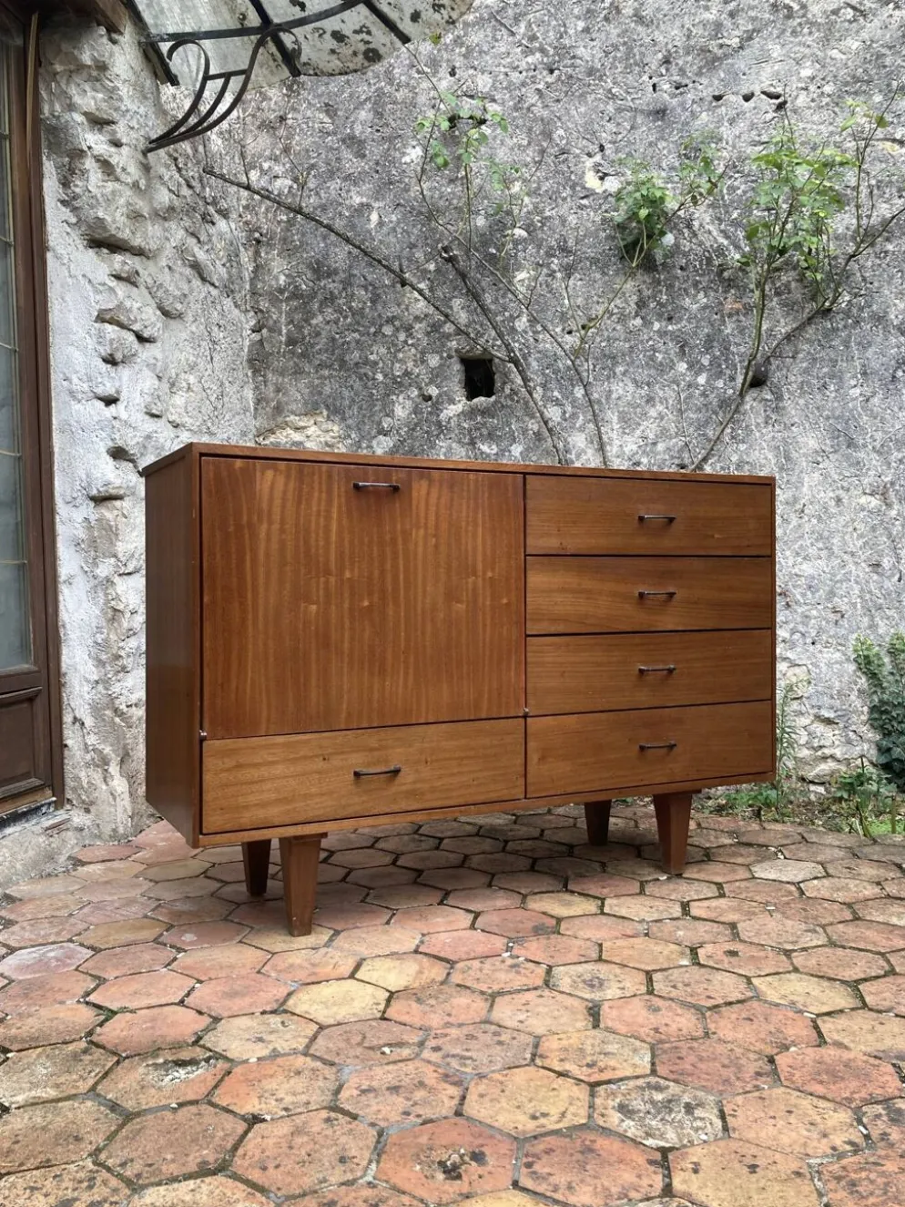 Enfilade vintage années 50/60 - meuble bar secrétaire