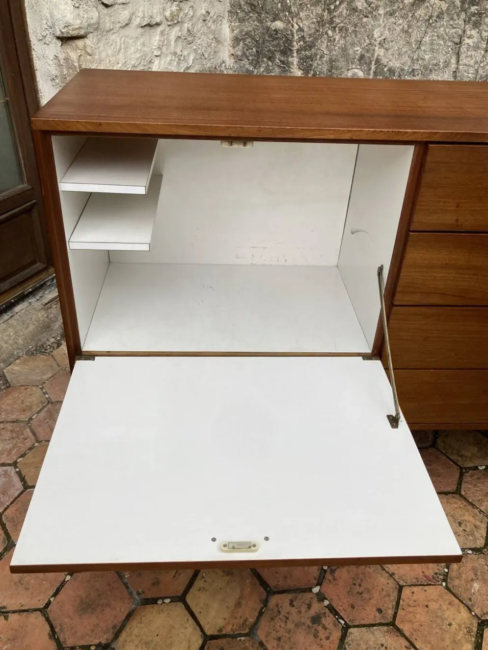 Enfilade vintage années 50/60 - meuble bar secrétaire